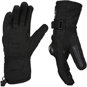 Resim Kamfan Su Geçirmez Ve Dokunmatik Ekranlı (siyah) Kış Motosikleti Eldivenleri 