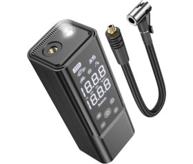 Resim Fuchsia Zpp7 Dijital Göstergeli 5000 Mah Bataryalı Kablosuz Hava Kompresörü 