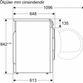 Resim Profilo Buhar Özellikli Kurutma Makinesi 9 Kg A 
