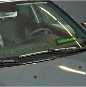 Resim Büro Ev Ofis Arabası İçin Araç İçi Fosforlu Telefon Numaralık Oto Numaratör 