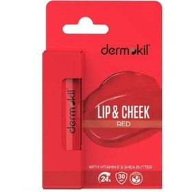 Resim Dermokil Renkli Dudak ve Yanak Nemlendirici Bakım Kremi spf 30 Red 