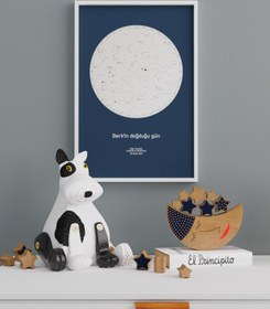 Resim Yıldız Haritası N4 Kişiye Özel - Art Print - 50x70 cm 