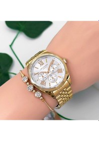 Resim Lee Cooper Lc07811.130 Gold Renk Çelik Kordon&kasa Kadın Kol Saati 3atm Su Geçirmezlik Zmlc023 Çok Renkli 