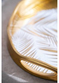 Resim Acar Cha-07498/4 Vega 2'li Gold Cam Tepsi - 43.5/37.5 Cm Gold 