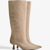 Resim Bershka Kısa sivri topuklu çizme 