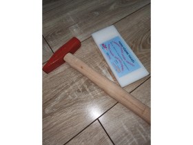 Resim Laminant Parke Polyamid Döşeme Çakma Takozu 2CM*17CM ve 500GR Çekiç 