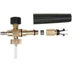 Resim 1/4'' Basınçlı Köpük Yıkama Jet Araba Yıkama Ayarlanabilir Nozul 1l Şişeler Püskürtücü Manuel Pompa Nozulu Hava Pompası Spreyi Açık Hava İç Mekan İçin 