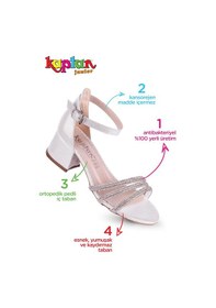 Resim Kaptan Junior Kız Çocuk Topuklu Abiye Ayakkabı Pssk 403 001 