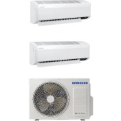 Resim Samsung Wind Free AJ050TXJ2KH/EA 12+12 Iç 5 Kw Dış Ünite 18000 BTU 1+2 Multi Inverter Duvar Tipi Klima 