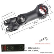 Resim Springsun Mountain Bike Adjustable Height Aluminum Handlebar Riser - 25.4-120mm, Short Stem, Easy Installation, Strength & Comfort Tool + Color Box 