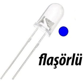 Resim Elektronikport-Led Flaşör Mavi 5Mm Animasyonlu 2 Pin 