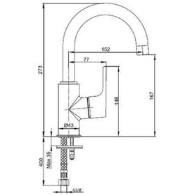 Resim Eca Luna Lavabo Bataryası Kuğu Borulu 102108953 