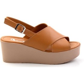 Resim Taba Leather Kadın Sandalet K05040030503 Taba 