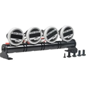 Resim Sagrado 92.5mm Çok Fonksiyonlu Parlak LED Işık Lamba Çubuğu 1/10 Rc Paletli Traxxas Trx-4 Trx4 SCX10 Rc Paletli Rc Araba, 4 LED (Yurt Dışından) 