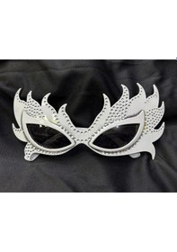 Resim Taşlı Göz Kamaştıran Gecenin Yıldızı Beyaz Parti Alev Gözlük 