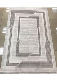 Resim Merinos Halı Elegance 74430 095 Serisi Akrilik Salon Oturma Yatak Odası Halısı Gri 