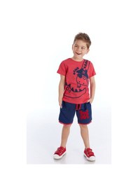 Resim Denokids Korsan Dino Erkek Şort Takım Çok Renkli 