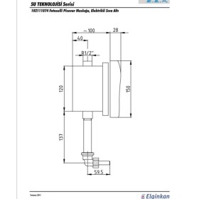 Resim Eca Fotoselli Pisuvar Musluğu (Elektrikli) 
