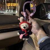 Resim Silver1 Sevimli Renkli Ip Peluş Ayı Kolye El Yapımı Oyuncaklar Küçük Bebek Çanta Çekicilik Sevimli Bebek Cep Telefonu Çekicilik (Yurt Dışından) 