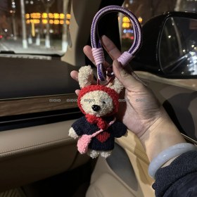 Resim Silver1 Sevimli Renkli Ip Peluş Ayı Kolye El Yapımı Oyuncaklar Küçük Bebek Çanta Çekicilik Sevimli Bebek Cep Telefonu Çekicilik (Yurt Dışından) 