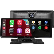 Resim Dark 10.26" IPS Apple Carplay & Android Auto / Airplay, Android Cast Ekran Yansıtma Ön & Arka Kameralı Torpido Üstü Araç Multimedya Ekranı 