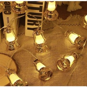 Resim Ramazan Kandili Desenli 2 Metre 10 Led Dekoratif Işık 