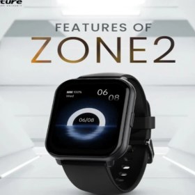 Resim Hifuture Zone2 Bluetooth 5.2 IP68 1.96 Inç Arama Özellikli Uyumlu Nabız Spor Takibi 50MM Akıllı Saat Siyah 