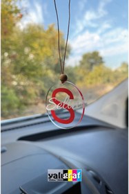 Resim Yalıgraf Reklam Tabela Kişiye Özel Hediyelik İsim & Harf Pleksi Dikiz Ayna Süsü,Araba Süsü 
