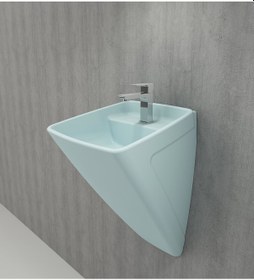 Resim Bocchi Firenze Asma Monoblok Lavabo Mat Buz Mavisi 1082-029-0126 