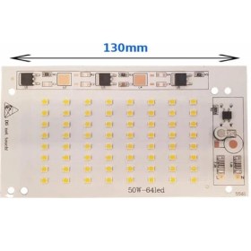 Resim Hazar Led 220 Volt 50 Watt SMD 2835 Ledli Hazır Projektör Ledi Beyaz Hazır Projektör PCB 