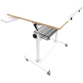 Resim 70x100 Cm Tekerlekli Profesyonel Çizim Masası Sepetli-pan906 
