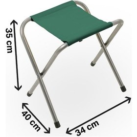 Resim Exent Katlanır Balıkçı Taburesi, Kamp Taburesi, Piknik Taburesi, Kamp Sandalyesi-haki- 4 Adet Haki 