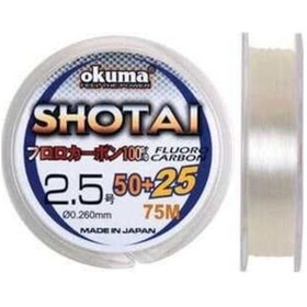 Resim Okuma Shotai Fluorocarbon 75 Mt 0,128 Mm Misina t9015-55026 Tek Renk 