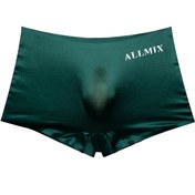 Resim Dikişsiz 3D Kabarık Harf Yarı Şeffaf İnce Erkek Boxer Şortu 