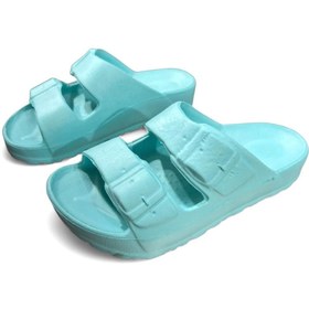 Resim Minamoda GZR Eva Taban Kız Erkek Çocuk Yazlık Terlik Çift Tokalı Unisex Terlik 