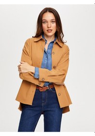 Resim Faik Sönmez Arka Beli Lastikli Overshırt Tunik W26tnk002 Uw26tnk00235 Camel 