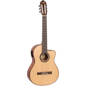 Resim Valencia VC704CE Elektro Klasik Gitar - Masif Sedir Kapak (İleri Seviye) | Masif Sedir (Solid Cedar) Kapak, Cutaway Gövde, Profesyonel Preamp Sistemi ve Sıcak Ton Karakteri 