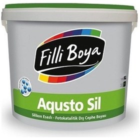 Resim Filli Boya Aqustosil Silikonlu Dış Cephe Boyası Beyaz 2.5 Lt. 2.5 L 