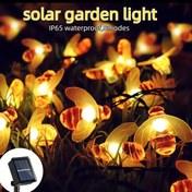 Resim Güneş Enerjili Arı Dize Işıkları, 20/50/100 LED Peri Işıkları, Dış Mekan Bahçe Çit Süslemesi için, IP65 Dereceli, 8 Aydınlatma Modu, Noel, Cadılar Bayramı, Şükran Günü, Sevgililer Günü, Düğünler için İdeal - Enerji Verimli, Çok Renkli, Nikel Pil, Bahçe Işığı 