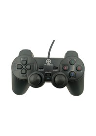 Resim Çift Titreşimli Usb Kablolu Oyun Kolu Pc Uyumlu Vibration Gamepad 