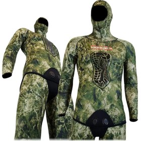 Resim Free-Sub 7mm Expert Green Avcı Serbest Dalış Elbisesi - XL 