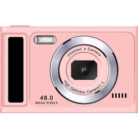Resim Yeni Hd Dijital Fotoğraf Makinesi Moda Retro Ccd Öğrenci Kart Makinesi Mini Kamera Kaynak Fabrika K09 Pembe Hafıza Kartı Hariç 