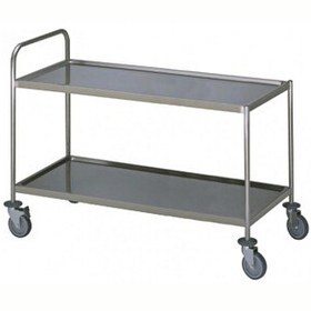 Resim Electrolux Professional 2 Katlı Servis Arabası İtme Kollu. 900 MM Yükseklik=800 STR902HV 