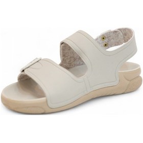 Resim Ceyo 2100-1200-4 Tam Anatomik Unisex Hac Ve Umre İçin Dikişsiz Sandale Bej 
