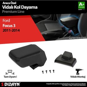 Resim S-dizayn Ford Focus 3 Kol Dayama Kolçak Abs Vidalı Siyah 2011-201 