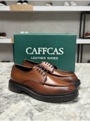 Resim Caffcas Hakiki Deri Taba Günlük Oxford Erkek Ayakkabı 1445-21 