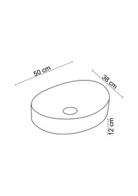 Resim Ey-4713ms Tezgah Üstü Lavabo Mat Siyah 