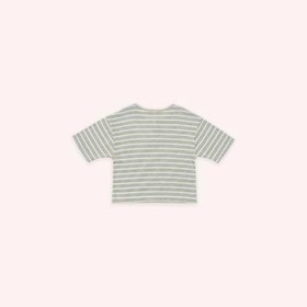 Resim Erkek Bebek Ekru Çizglii Tişört 6-12 Ay (68-74 cm) 