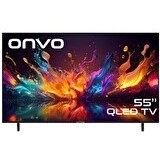 Resim ONVO 55OVF9250UQ 55" 140 Ekran Uydu Alıcılı 4K Ultra HD Google Smart QLED TV 