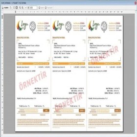 Resim DemirSoft 3 Lü Fatura Yazdırma Programı + Stok + Kasa + Cari 